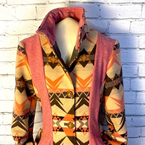 Handmade Women’s Coat made from all Pendleton Wool including lining. SZ-S